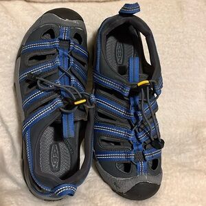 Keen Women Waterproof Sandals Trail Hiking Blue Gray Size 7